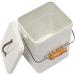Geyecete Cat Treats & Food Storage Tin with Lid and Spoon - White - Buy Online on GoSupps.com