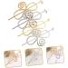 minkissy 12 Sets Hairpin Hair Barrettes Hair Clips Metal Tiaras for Girls Medium Hair Clips for Women Girl Hair Accessories Hair Ponytail Hair Sticks for Buns Emptiness Alloy Headband Miss - Buy Online on GoSupps.com