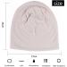 Yofasen Slouchy Beanie Hat - Cotton Chemo Cap & Turban Headgear for Women & Men | Beige & Light Gray - Buy Online on GoSupps.com