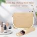 Drawzone Silicone Makeup Bag with Travel Brush Holder | Trendy Cosmetic Bag for Women | Portable Toiletry Bag in Khaki - Buy Online on GoSupps.com