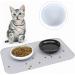 POPETPOP Cat Bowl Rabbit Water Bowl Puppy Feeder Cat Food Bowls Bunny Feeder Water Feeder Food Plate Non-Slip 15.5x4cm White - Buy Online on GoSupps.com
