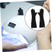 FRCOLOR 1 Pair Nail Gloves Gel Nail Led Lamp Manicure Gloves Fingerless Gloves Gloves Gloves Manicure Art Gloves Nail Art Gloves Polyester Mj03 Anti-black Sleeve 25X9X0.4CM - Buy Online on GoSupps.com