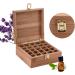 BEUNYOW 25-Hole Portable Bamboo Aromatherapy Gift Box - Essential Oils Nail Polish & Fragrance Storage Case - Buy Online on GoSupps.com