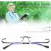 Rimless Clear Bifocal Reading Glasses - Blue Light Blocking Lightweight Unisex Eyewear | Reduce Eyestrain with 1.5X Magnification - Buy Online on GoSupps.com