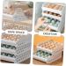 Uonlytech 2pcs Egg Storage Rack Fridge Eggs Refrigerator Egg Tray Egg Container Egg Holder Egg Case re-usable - Buy Online on GoSupps.com