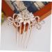 FRCOLOR Hairpins Hair Accessories Crystal Hair Charms Hair Accessory for Women Hair Jewels for Women Hair Gems for Women Wedding Hair Ornaments Hair Clip Over Flower Pearl Comb Bride - Buy Online on GoSupps.com
