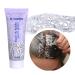 GL-Turelifes Chunky Glitter Gel Glitter Body Gel Festival Glitter Cosmetic Face Hair Nails Makeup Mermaid Sequins Liquid Eyeshadow Long Lasting Sparkling 50ml Easy to Apply& Remove (#05 Silver)