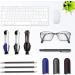 Premium 3pc Eyeglass Cleaner Set | Scratch Remover & Portable Microfiber Technology for Effortless Lens Care - Buy Online on GoSupps.com
