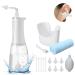 Grathia Ear Wax Removal 360 rotatable Electric Ear Cleaning Kit Ear Irrigation Kit with 3 Pressure Modes for Ear Wax Buildup Complete Ear Cleaning Irrigation Kit for Adults and Kids