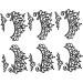 FOMIYES 9 Pairs Lace Eyeliner Stickers Black Eye Sticker Eye Liner Sticker Popularity 13X6cmx3pcs Blackx3pcs - Buy Online on GoSupps.com
