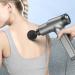 Deep Tissue Massage Gun - Handheld Electric Body Back Massager for Athletes | High Percussion Muscle Device with 10 Attachments - Silver - Buy Online on GoSupps.com