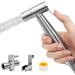 Premium Stainless Steel Handheld Toilet Bidet Sprayer | Ultimate Bathroom Shower Water Spray Head Set - Buy Online on GoSupps.com
