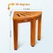 Teak Shower Foot Rest/Stool/Bench - Ideal for Small Shower Spaces - Buy Online on GoSupps.com