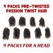 Pre-twisted Passion Twist Crochet Hair 6 Inch 9 Packs Ombre Blonde - T27 (Pack of 9) - Buy Online on GoSupps.com