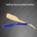 Professional Classic Folding Shaving Holder for Men | Gold & Blue Manual Facial Hair Shaving Tool - Best Shaving Experience - Buy Online on GoSupps.com
