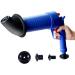 High Pressure Toilet Plunger Kit & Drain Cleaner Gun - Unclog Sinks & Toilets Effortlessly - Perfect for Home Use - Buy Online on GoSupps.com