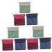 Healeved 9 STK storage bags for women's bandages of compact tampon holder Sanitary holder For daily use Purchaser Purplage for storing coins PU sanitarian holding caricature travel color-sortedx3st 13x13cmx3pcs