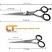Createch Tools CT Hair Scissors Set - 6 Hair Cutting & 4 Trimming Barber Scissors, Razor Edge Blades for Professional & Home Use - 2-Piece Set - Buy Online on GoSupps.com