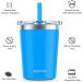 Signice Kids Cups with Straw Lid 2 Pack - Leak Proof 8.5 Oz Stainless Steel Tumbler for Toddlers - BPA Free Baby Smoothie Cup - Vacuum Insulated - Aqua & Blue - Buy Online on GoSupps.com