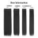 YDDM 24-Inch Clip-In Hair Extensions - Black Synthetic Smooth & Full (1B) - Affordable Realistic Look for Women (4PCs) - Buy Online on GoSupps.com