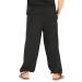 CandyHusky Men's Elastic Waist Casual Lounge Pajama Jogger Yoga Pants - Cotton, 4X-Large, Black - Buy Online on GoSupps.com