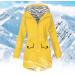 Women's Winter Transition Jacket | Warm Quilted Long Cardigan | Plus Size Beige & Yellow Options - Buy Online on GoSupps.com