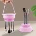 KASESSS 3 in 1 Makeup Brush Cleaner Silicone Makeup Brushes Cleaner Make Up Brush Cleaner Set Brush Cleaner with Handle Foldable Hanging Drying Cleaning Bowl to Dry Makeup Sponge Powder Puff Brush - Buy Online on GoSupps.com