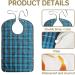 Palwin Adult Bibs - 3 Pack Waterproof Slobberlatz Washable Clothing Protector for Seniors Reusable with Snap Fastener - Buy Online on GoSupps.com