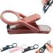 Nail Clippers with Magnifying Glass Stainless Steel Fingernails & Toenails Clippers for Elderly Professional Nail Trimmer Reduce Eye Strain & Easy Grip (Brown)