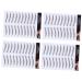 FRCOLOR 4pcs Eyebrow Stickers Hair Eyebrows Brown Eyebrow Transfer Stickers Eyebrow Tool 4d Make up Template