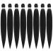 ROSDINA 36-Inch Pre-Stretched Braiding Hair - 8PCS Synthetic Fiber for Twist & Braid (1B) - Buy Online on GoSupps.com