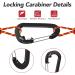 Zalava Wiregate Carabiner Quick Lock - 10kN Heavy Load Aircraft Aluminum D-Form Clip Set for Camping Hiking & Fishing - 6 Pack (Black) - Buy Online on GoSupps.com