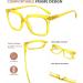 Eyekepper High Quality Oversized Rectangular Reading Glasses for Women - Stylish Yellow +2.50 Reading Aid - Buy Online on GoSupps.com