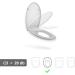 Todeco 2-in-1 Round Toilet Seat with Built-in Potty Training Seat - Slow Close & Easy Remove - White - Ideal for Toddlers and Adults - Buy Online on GoSupps.com