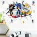 Speed Power Red Hedgehog Anime Cartoon Wall Stickers 3D Breaking Wall Decals - Wall Decor for Bedrooms & Living Room - Buy Online on GoSupps.com