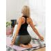 Ukaste Women's Studio Essential Racerback Tank Top - Black - Waist Length - Yoga Performance Workout Top - Buy Online on GoSupps.com