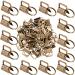 Qovydx 1 inch Key Fob Hardware Kits 1  Keyfobs Hardware Bulk for Keychains Fob Wristlet Hardware with Key Ring for Lanyard Bronze key fob hardware