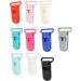10 Colorful Nylon Trousers Clips with Buckle-Fix Lock - Durable Schnabel-Schling Clips for Metal Pacifier Suspension - Buy Online on GoSupps.com