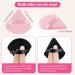 6 PCS Pure Cotton Soft Makeup Powder Puffs - Triangle Wedge for Loose Powder, Mineral Powder, Body Powder - 3 Black + 3 Pink - Velour Cosmetic Foundation Sponge - Buy Online on GoSupps.com