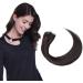 Elailite Tape Extensions Hair extension - Invisible Tape Extensions Real Hair - Real Human Hair - 20PCs Tape in Extensions - Glatt - 60cm 30g #1b Natural Black