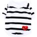 Zweitea Dog Shirts for Small Dogs | Summer Striped T-Shirts & Heart Sweatshirts | Soft Cotton Chihuahua Clothing XS - Buy Online on GoSupps.com