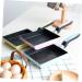 Milisten 3 Pcs Frying Pan Baking Pans Griddle Pan Flat Skillet Egg Skillet Pancake Skillet Spanish Tortilla Pan Non Stick Omelette Pan Nonstick Egg Pan Nonstick Skillet Square Smokeless Pot 34X13CMx3pcs Random Colorx3pcs - Buy Online on GoSupps.com