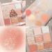Zhaoci 9 colors eyeshadow pallets shiny glitter matt eyes shadow palette make-up Long-term eyeshadow set waterproof eyeshadow cosmetic palette