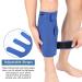 Yosoo Health Gear Compression Shin Splint Calf Support Brace - Adjustable for Torn Calves, Swelling, Sprains, and Bruising - Blue - Buy Online on GoSupps.com