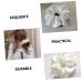Wooneky 5pcs Bridesmaid Hair Accessories - Satin Elastic Hair Bands and Scrunchies Set in White - Wedding and Girls Hair Wrap - Buy Online on GoSupps.com