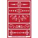 Armour Etch Reusable Glass Etching Stencils - Victorian Corner Ornate Border Theme | Vintage Classic Design | 2 Stencils with Brush - Buy Online on GoSupps.com