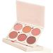Kcabrtet 6 Colorss Face Blush Palette Matte Shimmers Blush Palette Smooths Blendable Powder Blush Contour Highlighter Blush Multiuse Makeup Palette(Six color powder blusher plate) - Buy Online on GoSupps.com