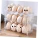 Mikikit Egg Holder 2 Pcs Transparent Egg Lattice Eggs Frame Holder Clear Egg Storage Holder Kitchen Supplies re-usable - Buy Online on GoSupps.com
