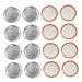 BESTonZON 30Pcs mason jar lids canning jar lid cover sprouting lids caps wide mouth mason jars metal lids fermenting lids jam jar lid glass jars lids tops sealing cap glass bottle Tinplate 7X7X0.2CM Silver