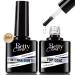 BettyCora Gel x Nail Glue - 8 in 1 Glue Gel and Top Coat Set for Easy Nail Extensions Gel Nail Polish  2PCS 12ML  Curing Needed  Shine Finish  Long Lasting A2-Gel Nail Glue &Top Coat